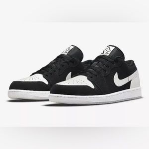 Nike Air Jordan 1 Low SE Diamond Black and White